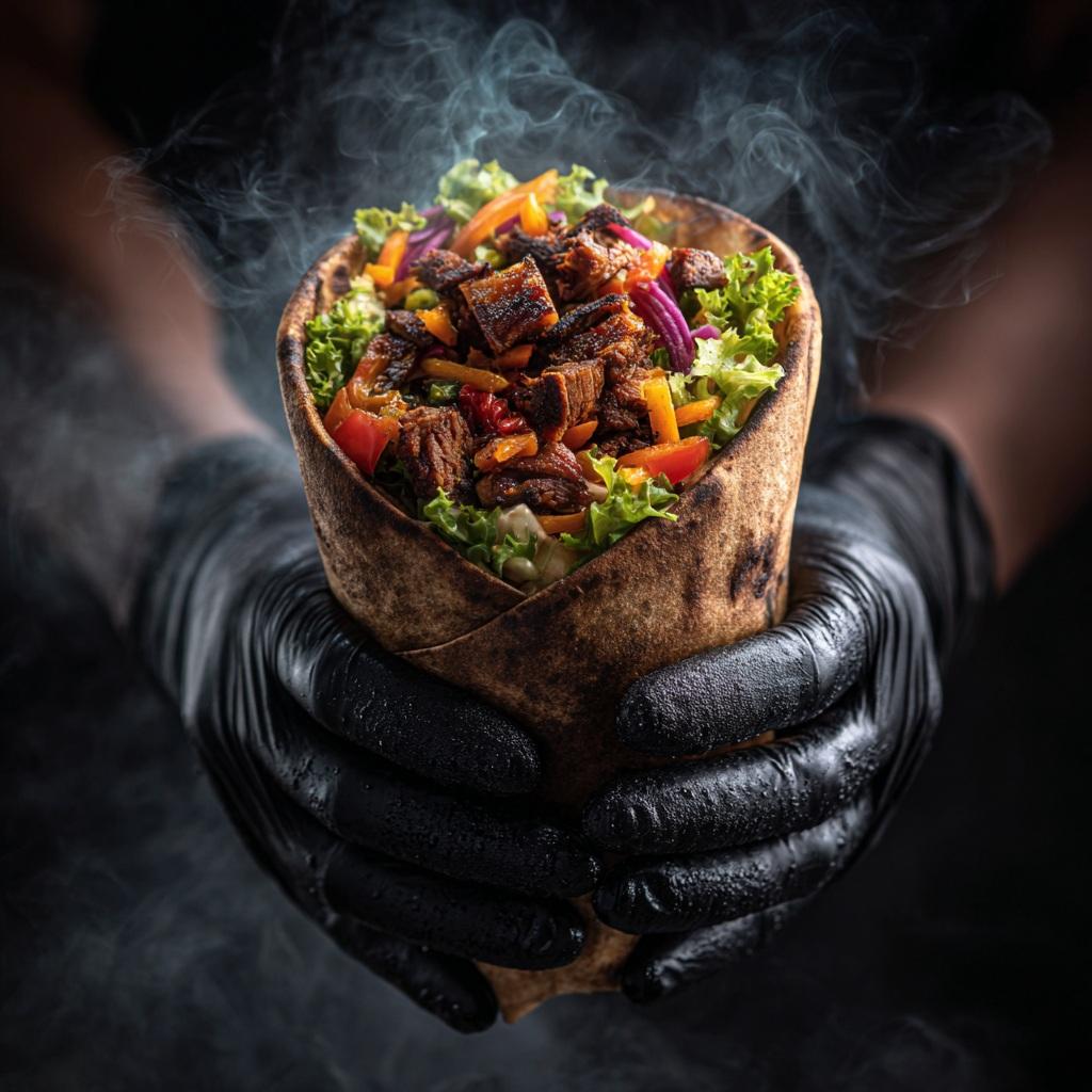 Cinematic Gourmet Grilled Food Photography Prompt