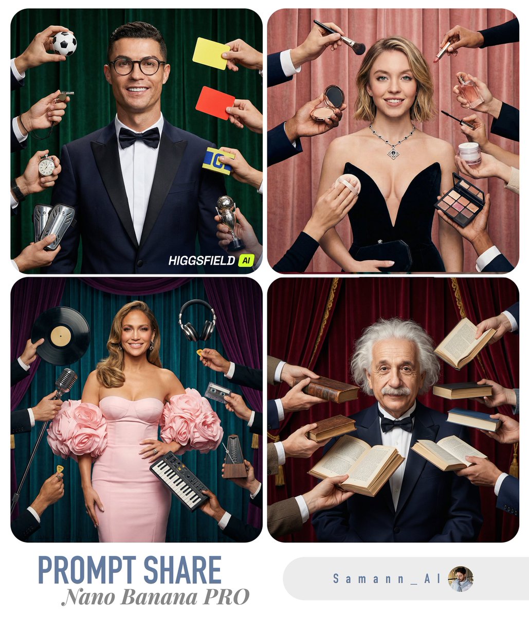 Hyper-Real Studio Portrait Poster Art Generator Prompt