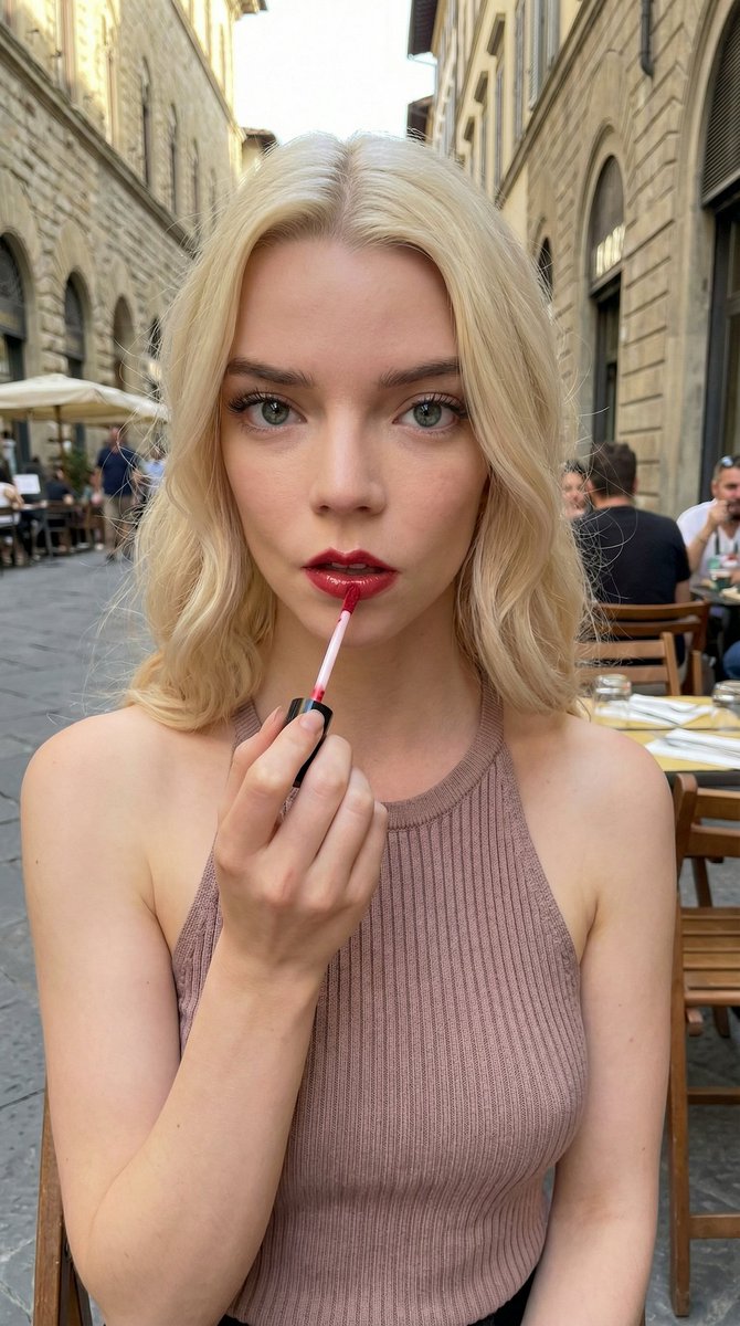 Candid Cafe Beauty Portrait