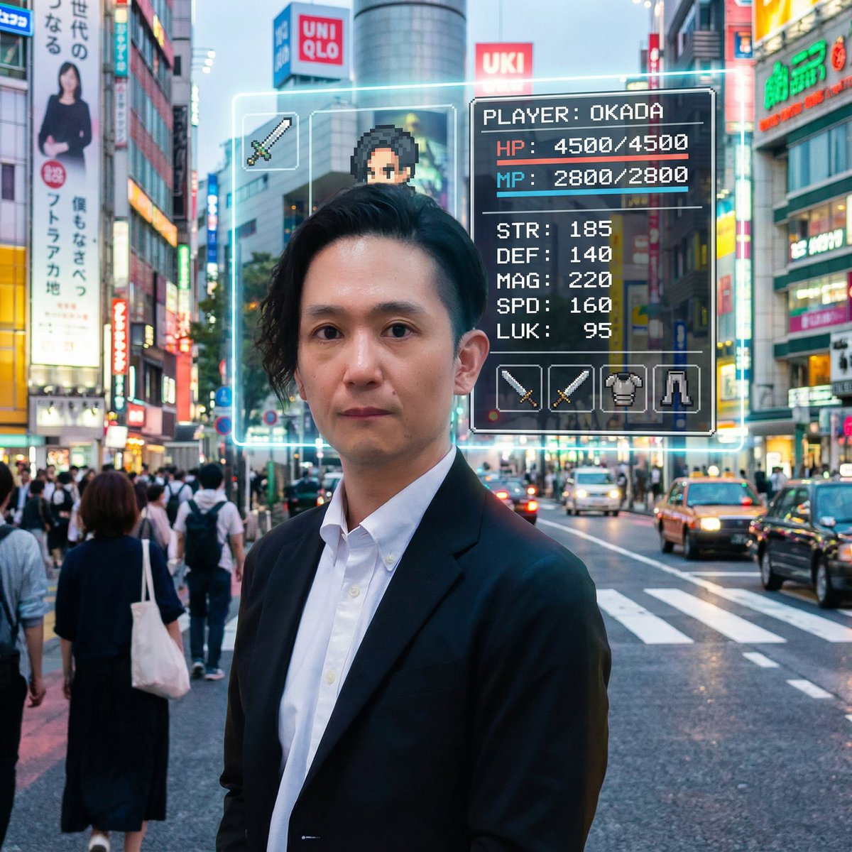 RPG Status Screen Overlay