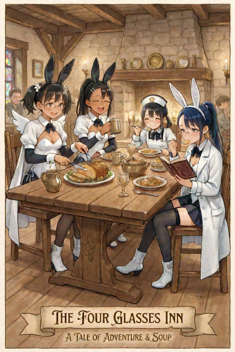 AI Illustration of a Girl at an Inn