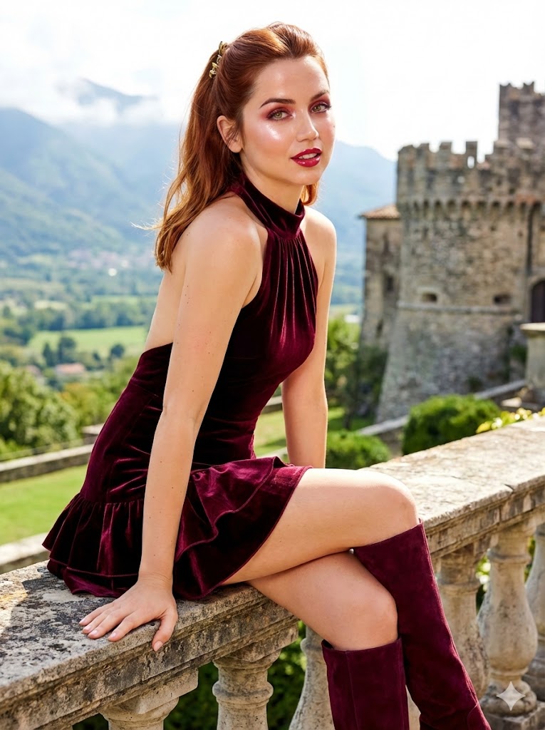 Ana de Armas Luxury Fashion Photography Prompt (Douyin Style)