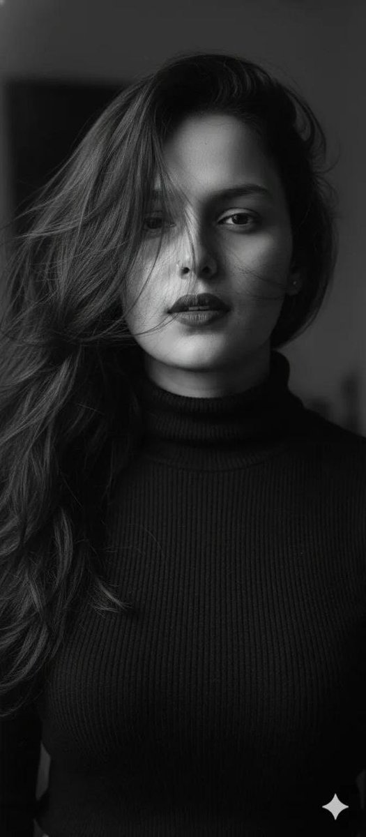 Ultra-Realistic Black and White Cinematic Portrait