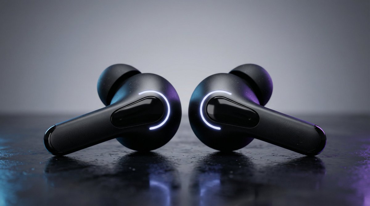 High-End Product Mockup for Wireless Earbuds 2