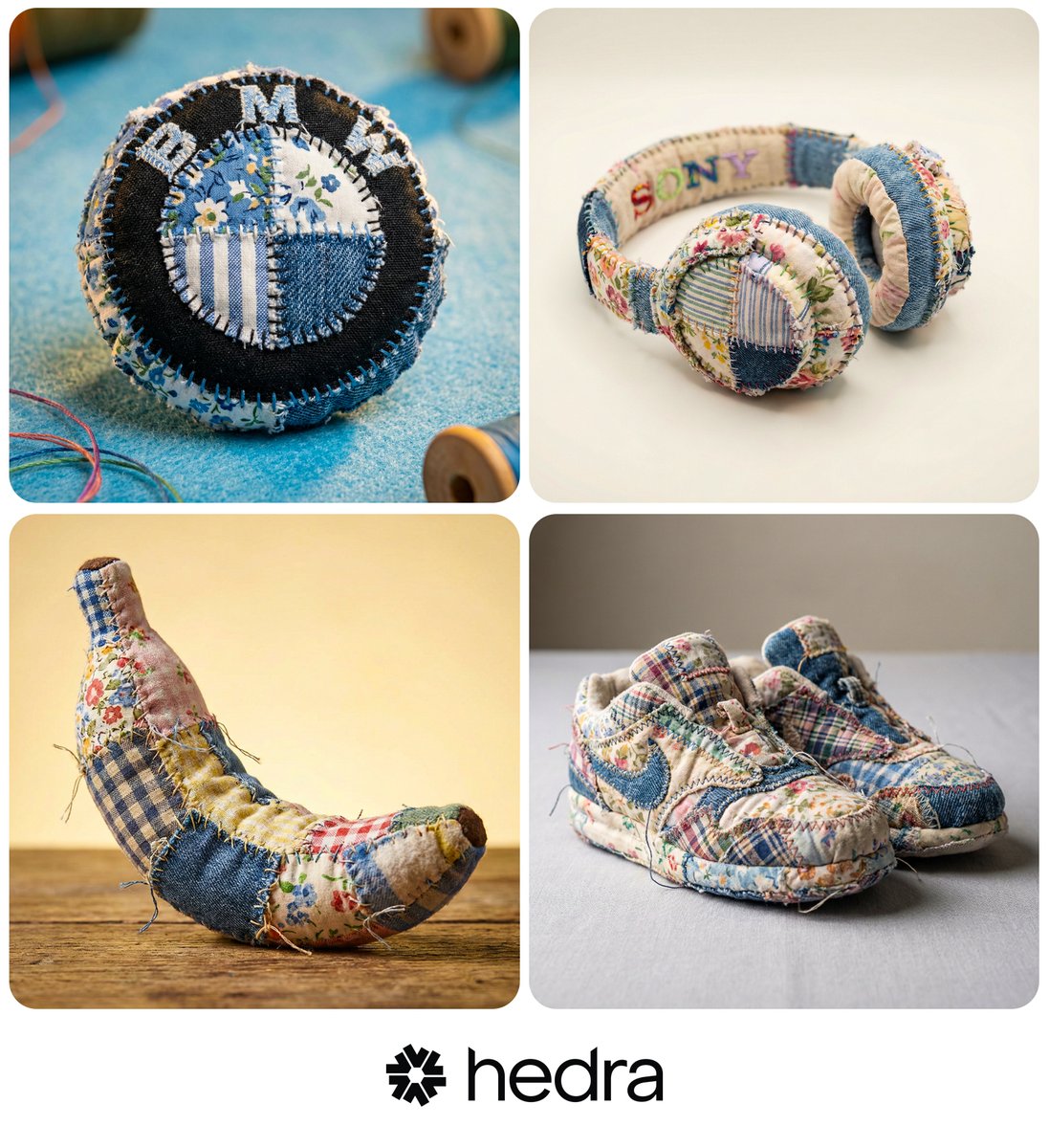 Hyper-realistic Patchwork Amigurumi Product Photo Prompt