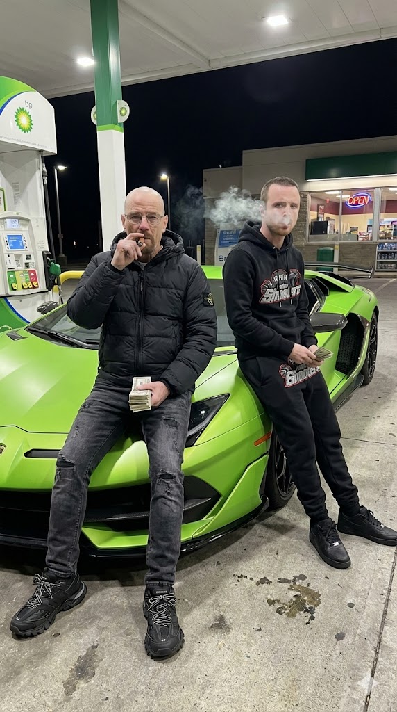 Hyper-realistic Walter White and Jesse Pinkman Street Photo