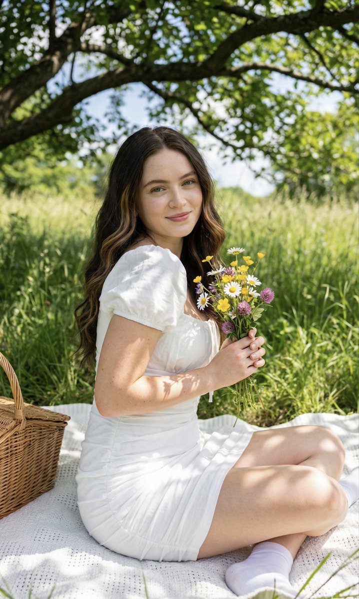 Cottagecore Picnic Portrait Prompt