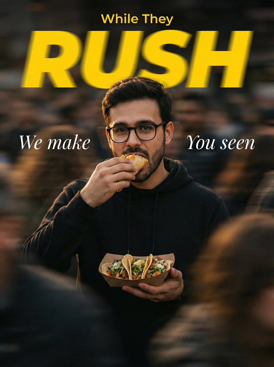 Commercial Photography Prompt: Still Subject in Motion Blur