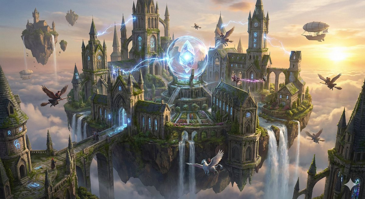 Game Asset - Simple Floating Mage Academy Prompt - Image 1