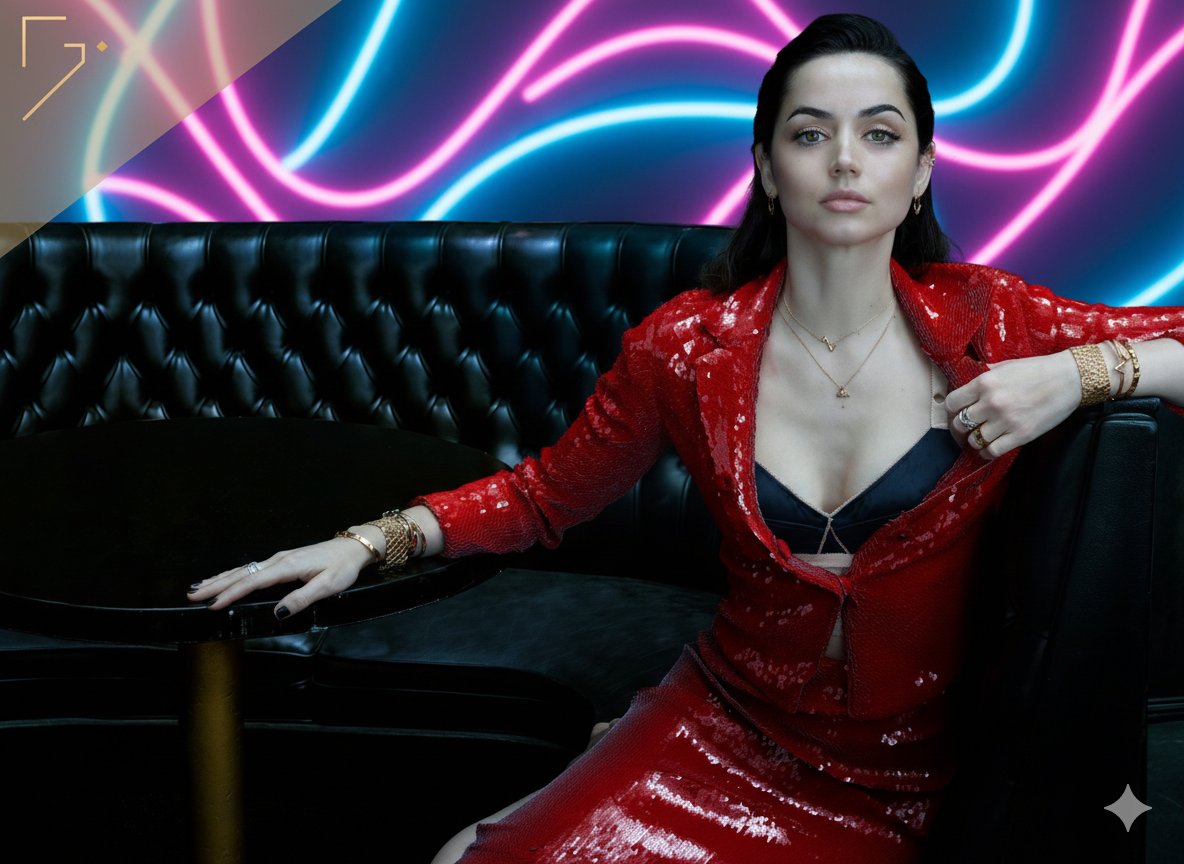 Multi-Scenario Celebrity Image Generation (Sydney Sweeney / Ana de Armas)