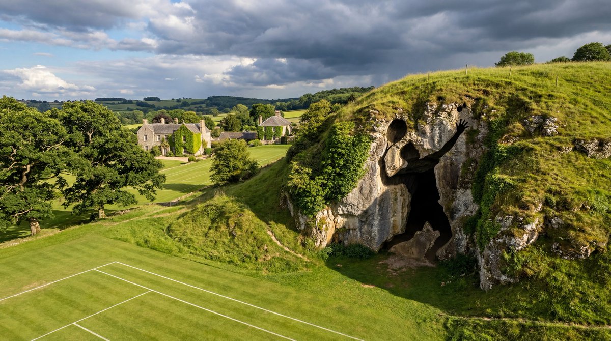Generic Prompt for Shape-Shaped Cave Entrance