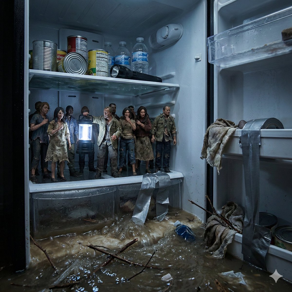 Comic / Storyboard - Ordinary Object as Desperate Refuge During Catastrophe - Image 3