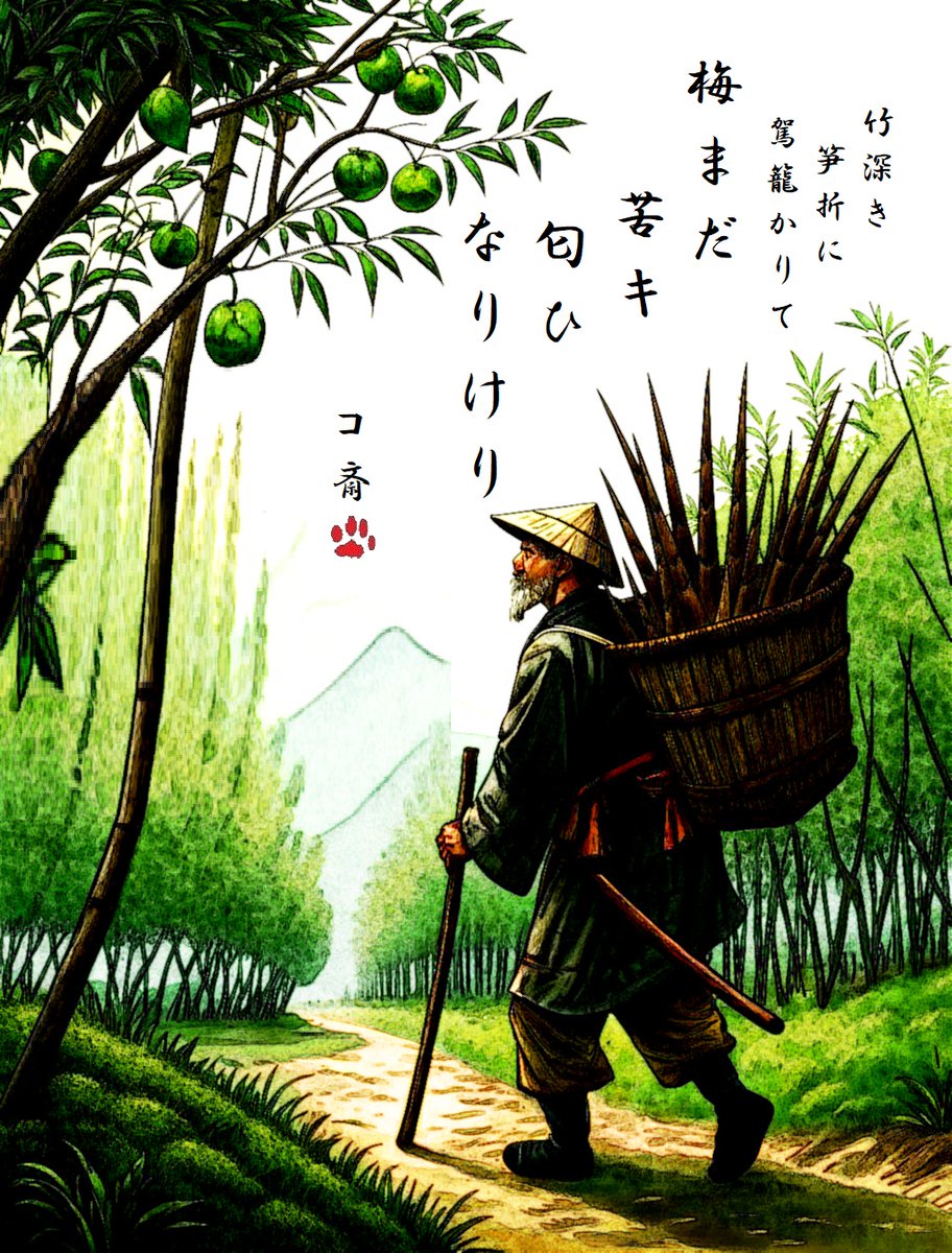 AI Haiga (Haiku Painting) Generation