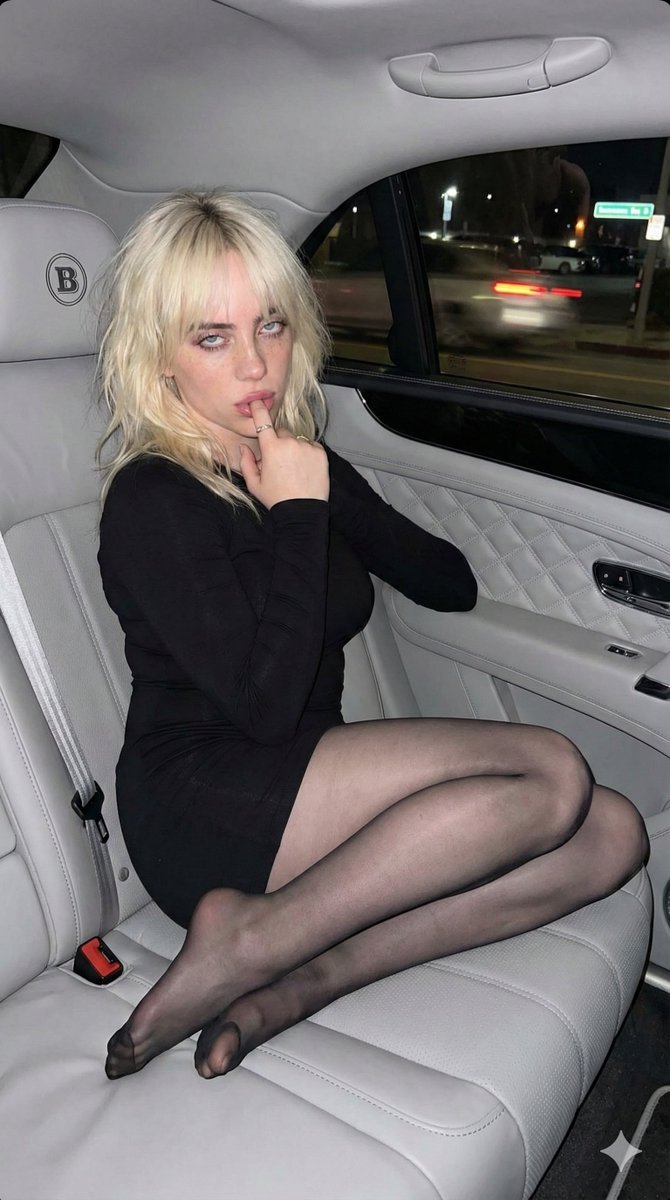 Direct Flash Portrait of Woman in Luxury Car Prompt