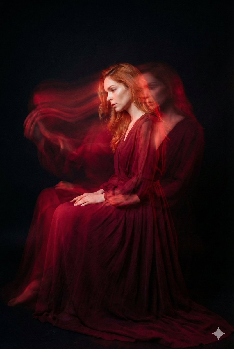 Ethereal Long Exposure Cinematic Portrait Prompt 3