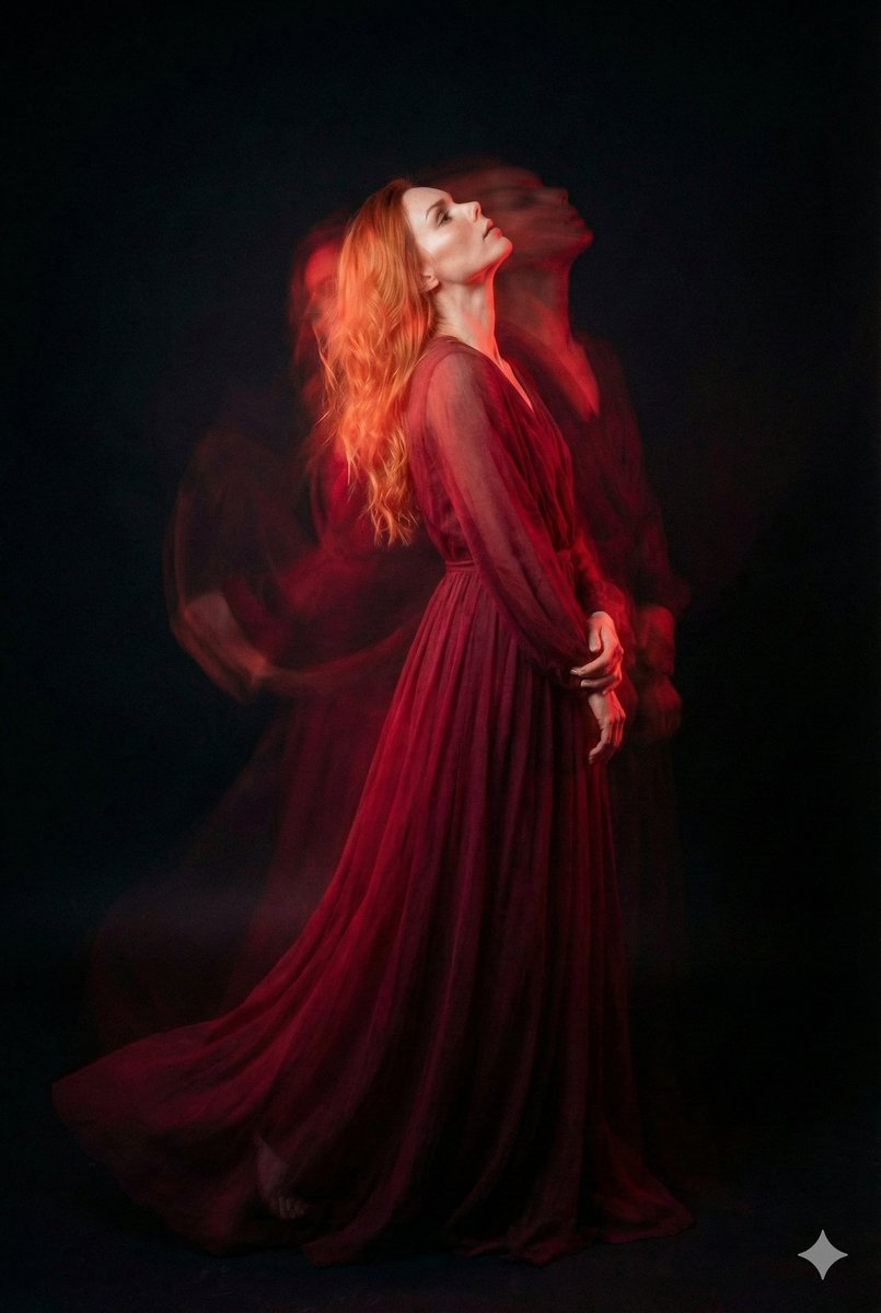 Ethereal Long Exposure Cinematic Portrait Prompt 2