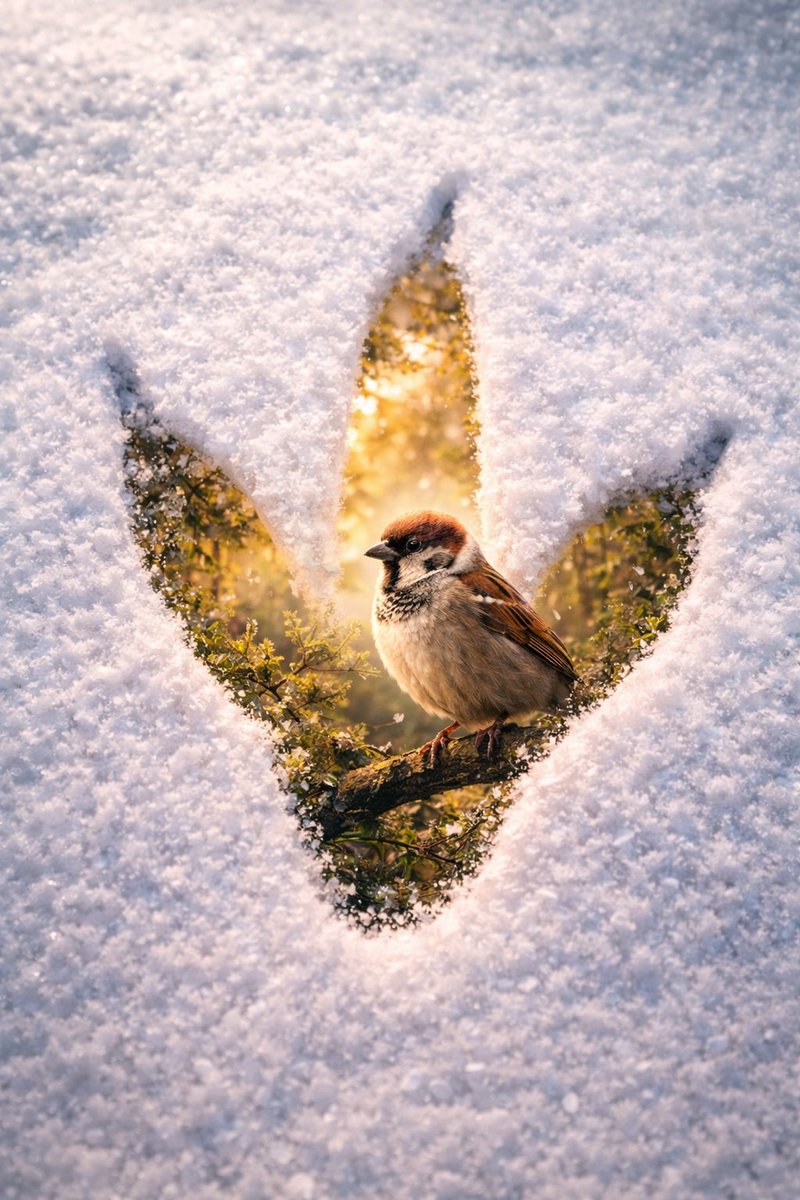 Surreal Pawprint Photo Manipulation Template