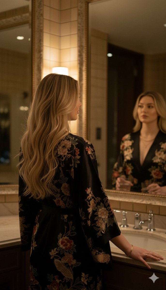 Luxury Tokyo Hotel Bathroom Portrait Prompt