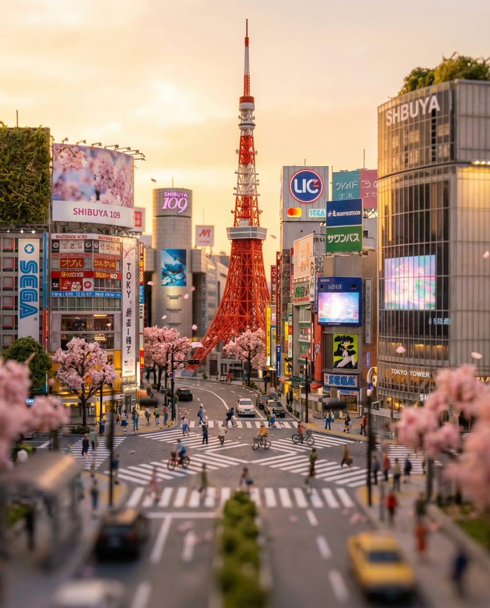 YouTube Thumbnail - Tilt-Shift Tokyo Diorama at Sunset - Image 2