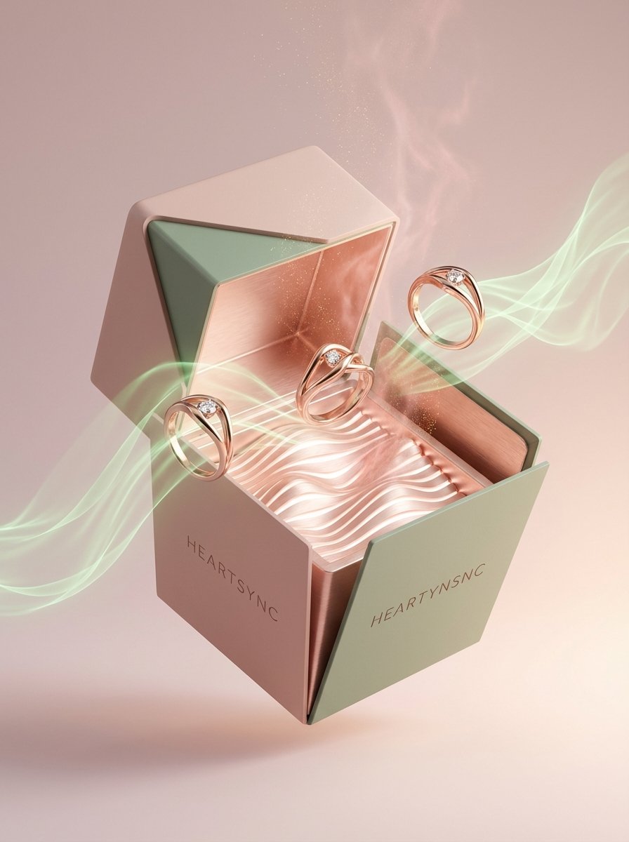 Avant-Garde Heartbeat Jewelry Advertisement