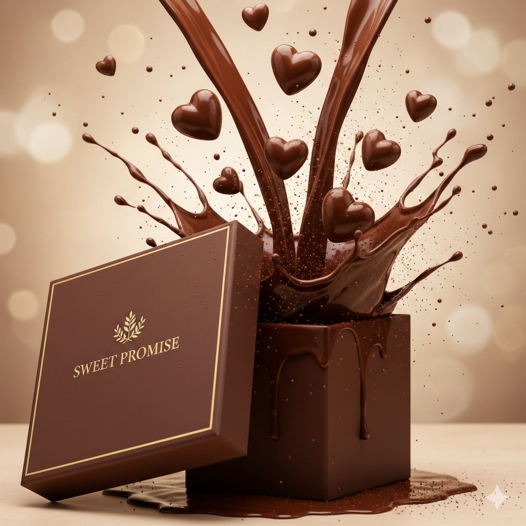 Sensual Luxury Chocolate Commercial Scene