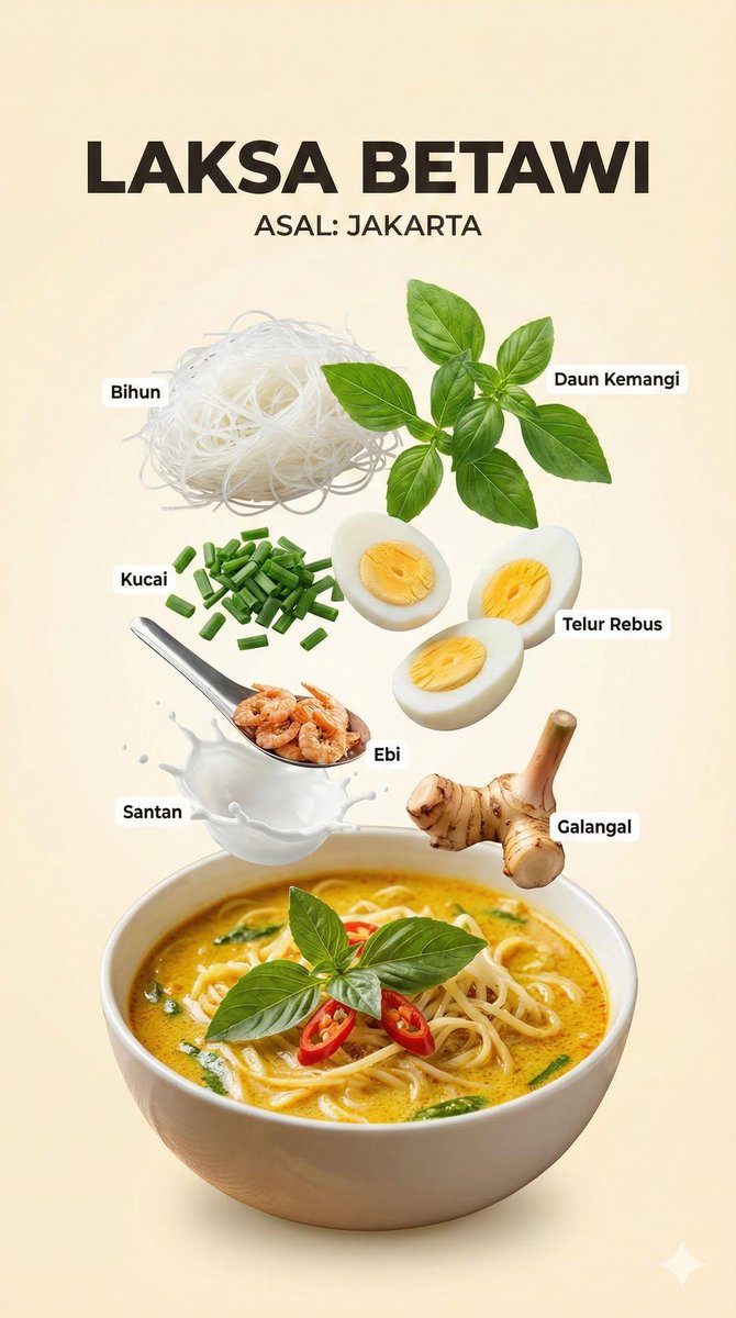 Infographic / Edu Visual - Structured Indonesian Food Infographic Prompt - Image 1