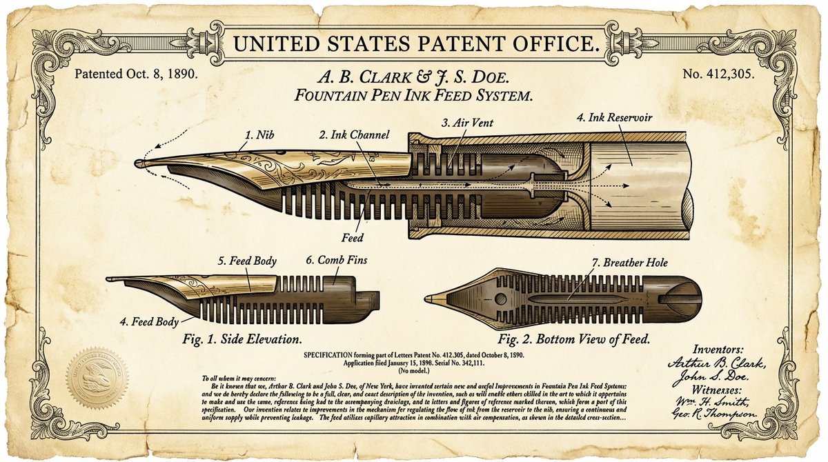 Infographic / Edu Visual - Vintage Patent Drawing Technical Illustration - Image 3