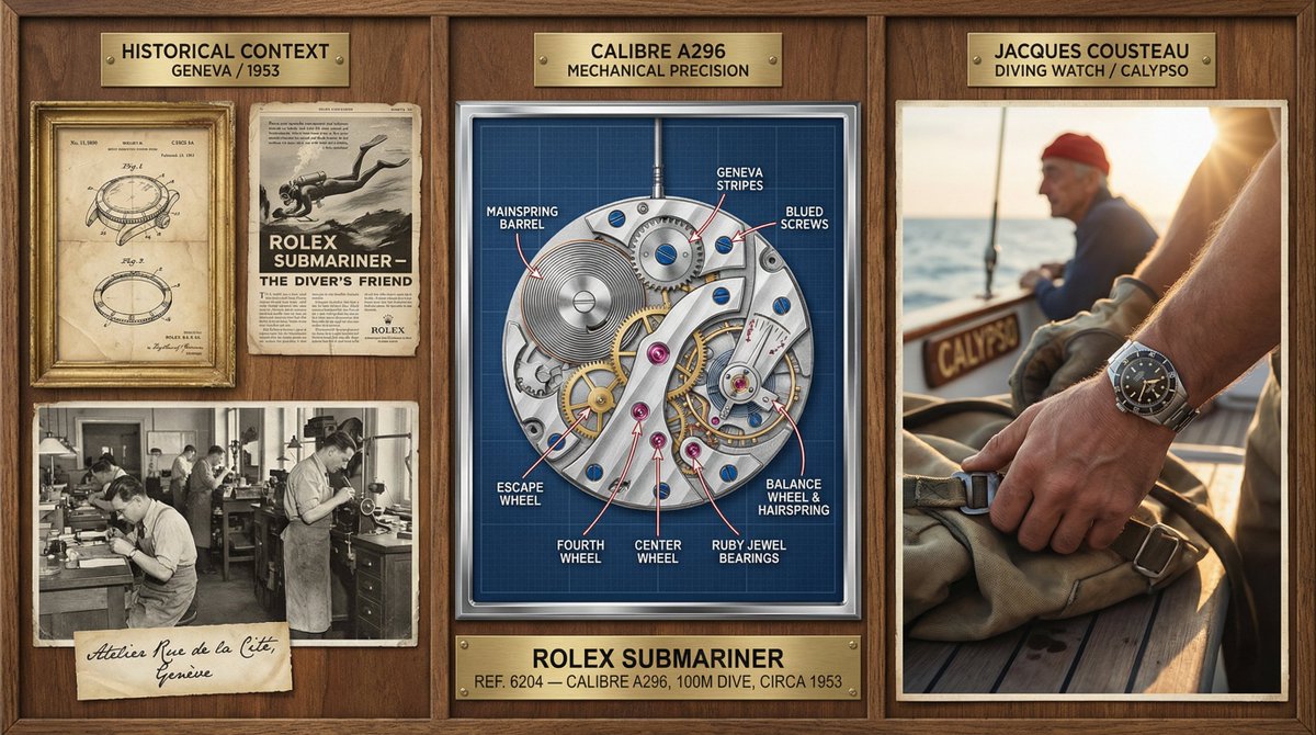 Infographic / Edu Visual - Watchmaker's Documentation Board (Exploded View) - Image 3