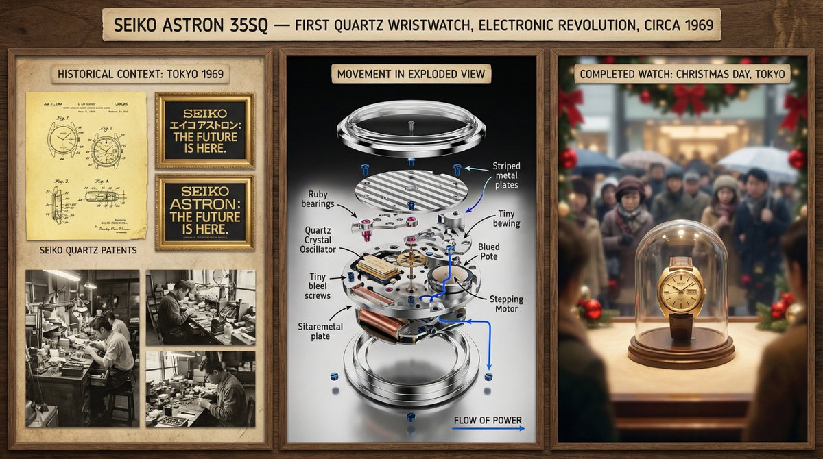 Infographic / Edu Visual - Watchmaker's Documentation Board (Exploded View) - Image 4