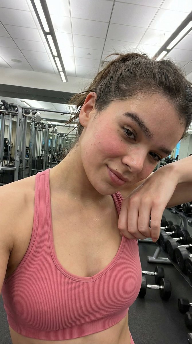 Photorealistic Post-Workout Sadie Sink Selfie