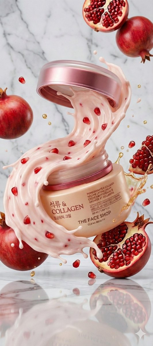 E-commerce Main Image - Cosmetic Jar Explosion Product Photography Prompt - Image 3