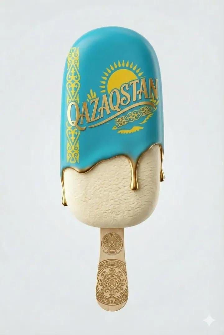 E-commerce Main Image - Ultra-realistic product shot of a premium ice cream bar inspired by Kazakhstan - Image 2