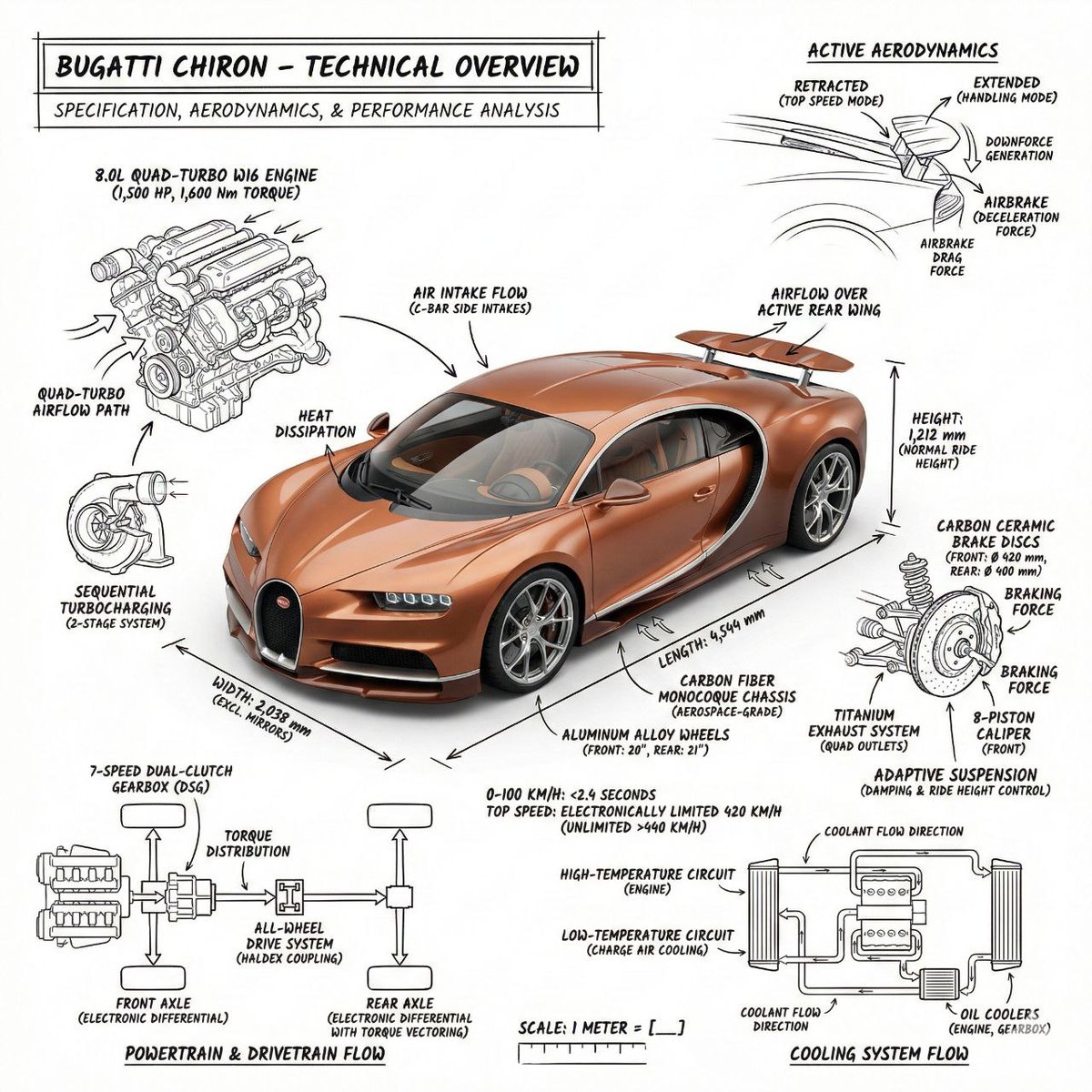 Infographic / Edu Visual - Infographic image of Mustang GTD with technical annotations - Image 2