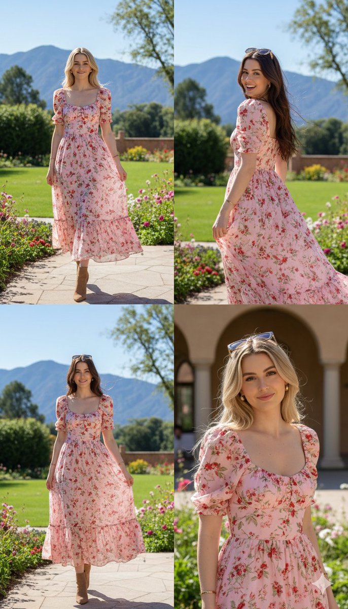 Photorealistic fashion collage of Polina Gagarina