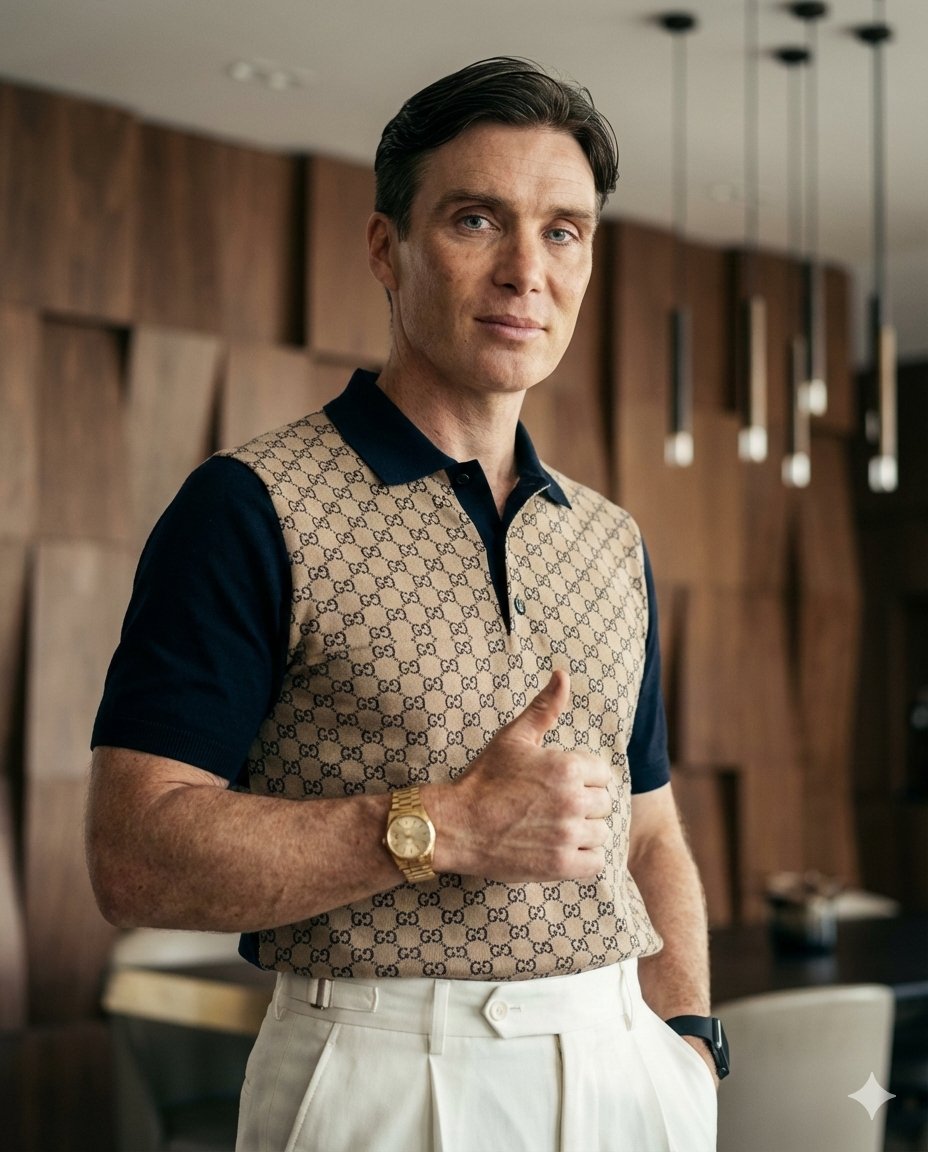 Cillian Murphy as Cristiano Ronaldo Editorial Portrait