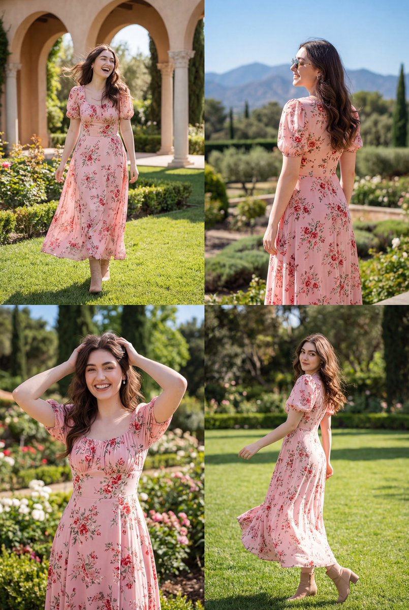 Photorealistic Lifestyle Fashion Collage