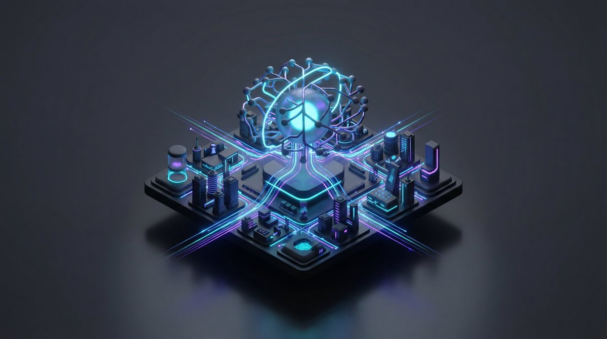 Stylized Tech Illustration Template 3
