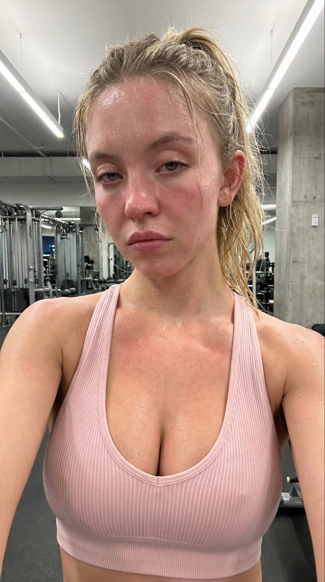 Intimate Post-Workout Gym Selfie