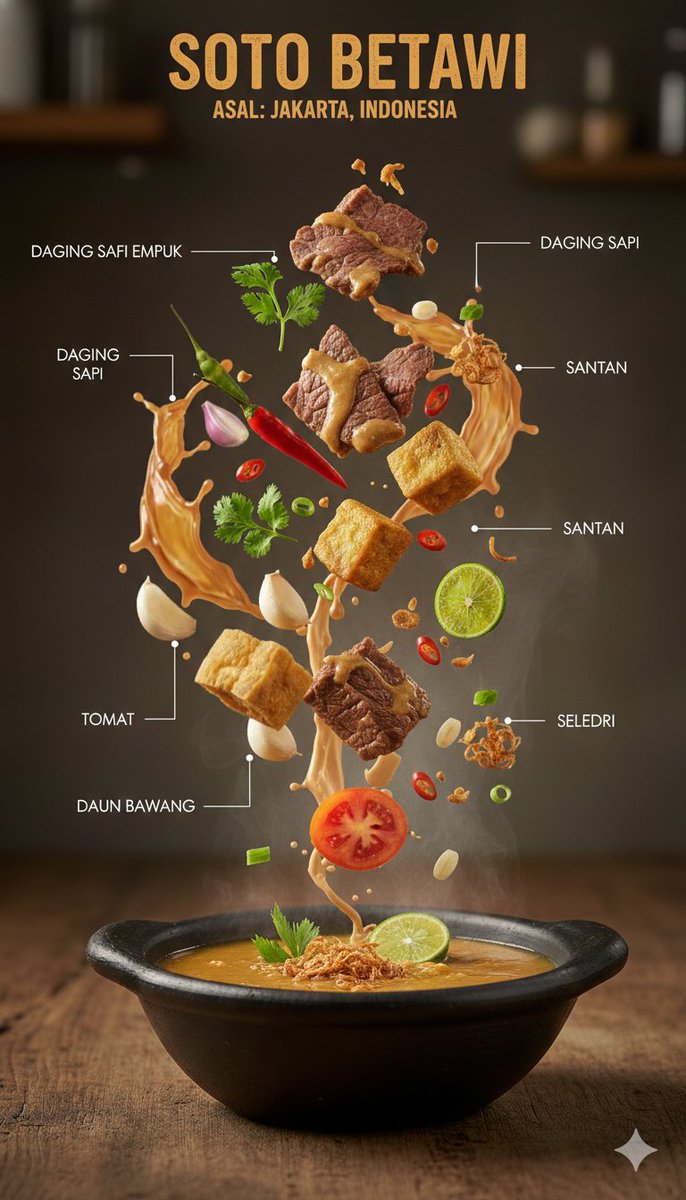 Infographic / Edu Visual - Ultra-Realistic Indonesian Culinary Infographic - Image 2
