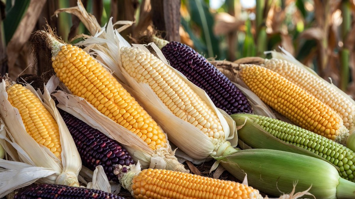 Rainbow Corn Harvest Wallpaper