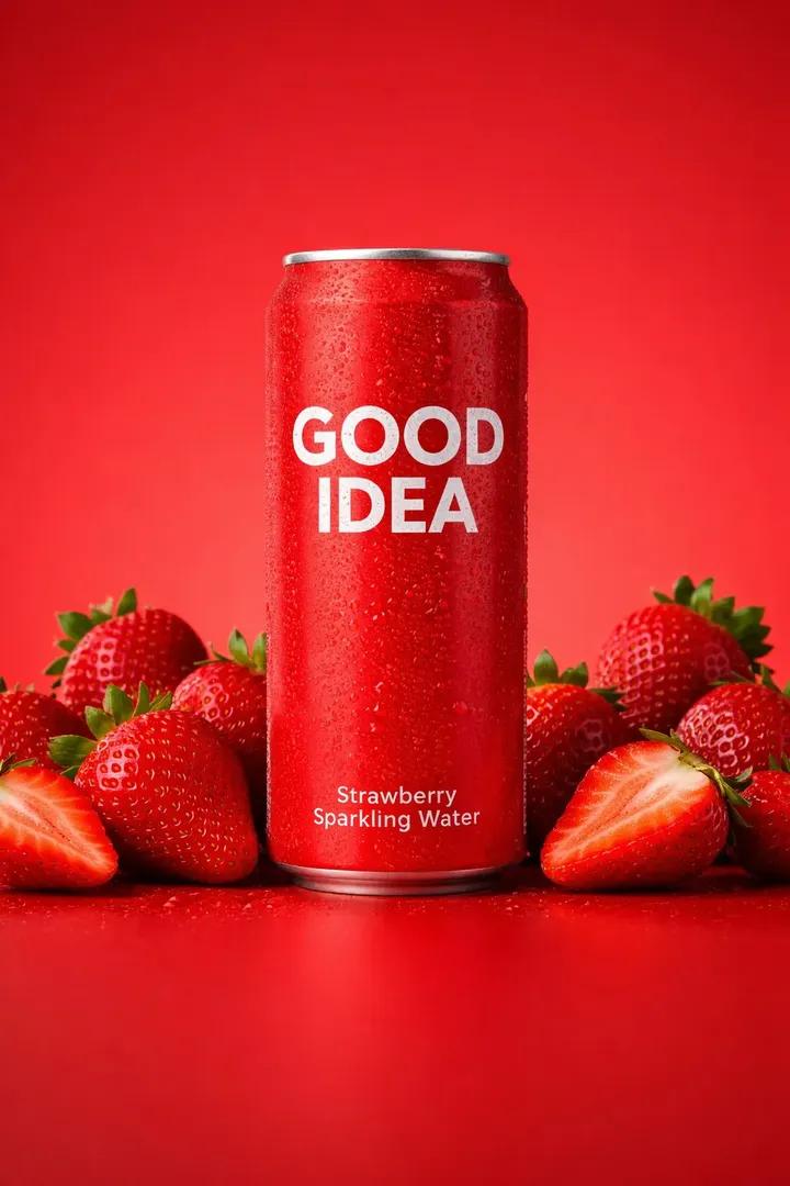 E-commerce Main Image - Premium Studio Product Photo of Sparkling Water Can - Image 1