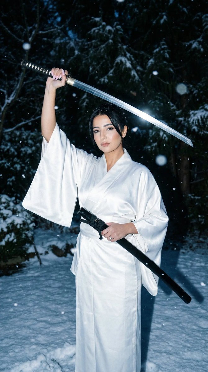Social Media Post - Ultra-Cinematic Winter Samurai Portrait - Image 1