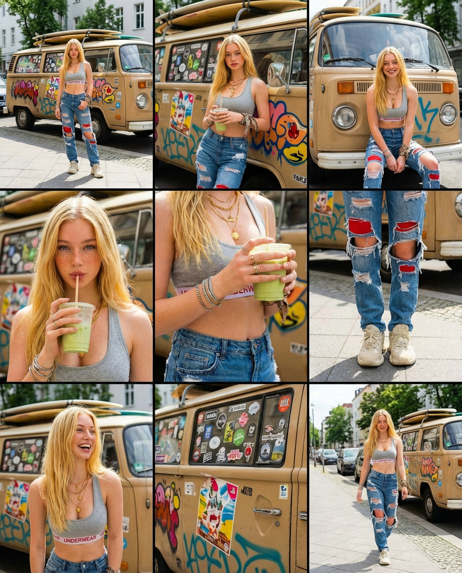 Photorealistic Lifestyle Photo Collage Prompt