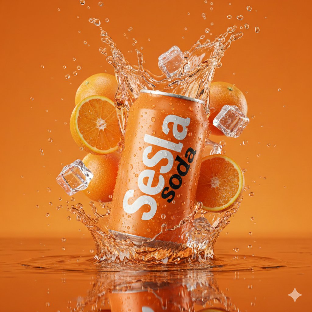 E-commerce Main Image - Hyper-Realistic Soda Can Splash Commercial Photo - Image 1