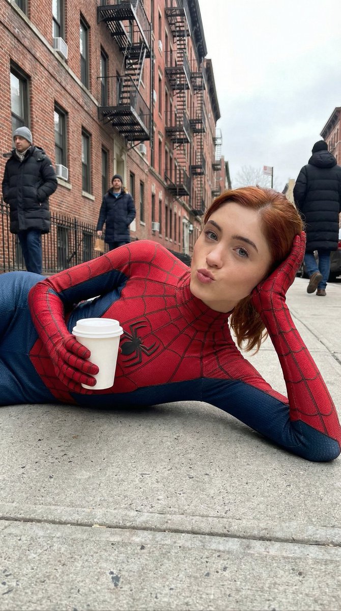 Social Media Post - Photorealistic Candid Spider-Girl Portrait - Image 1