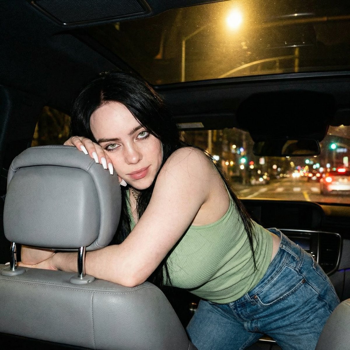 Social Media Post - Candid Nighttime Car Portrait with High ISO Grain - Image 2