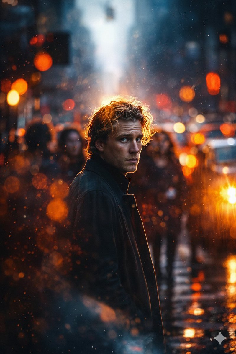 Social Media Post - Cinematic Night Portrait with Teal and Orange Contrast - Image 1