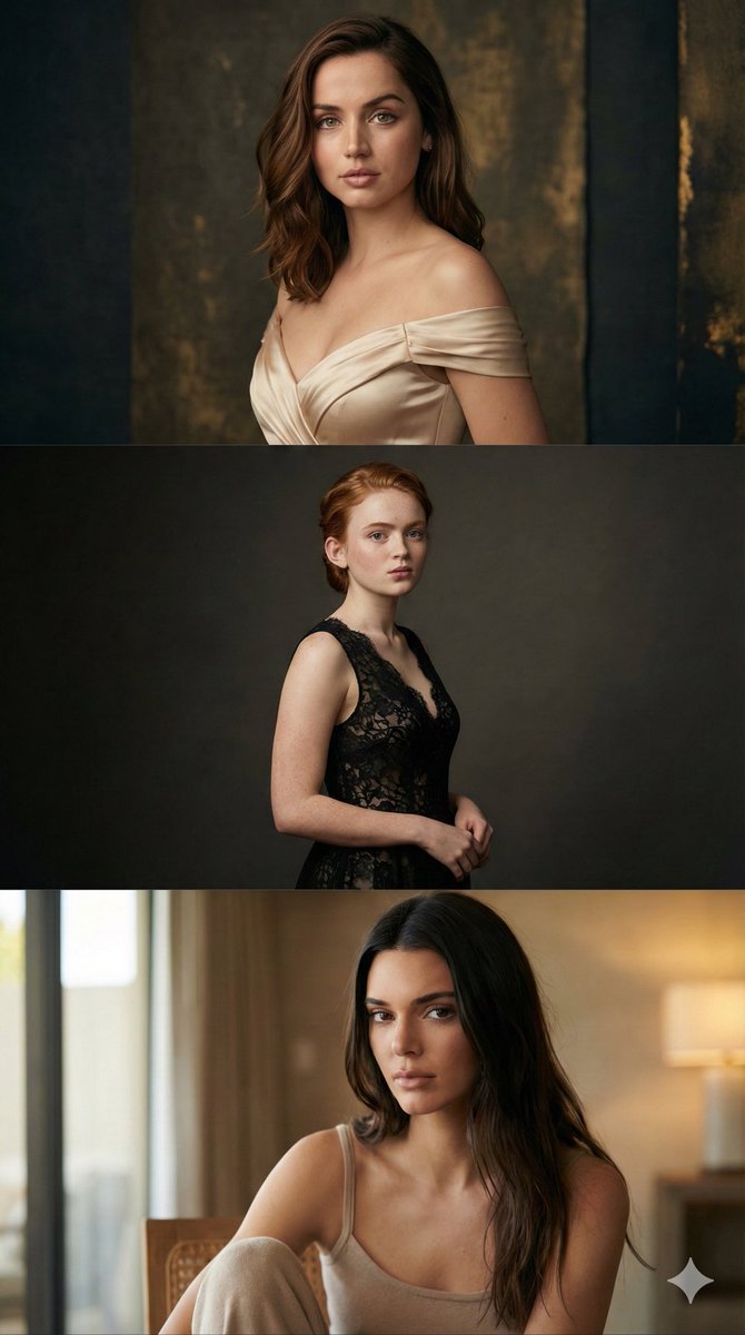 Three Celebrity Fashion Editorial Portraits 4