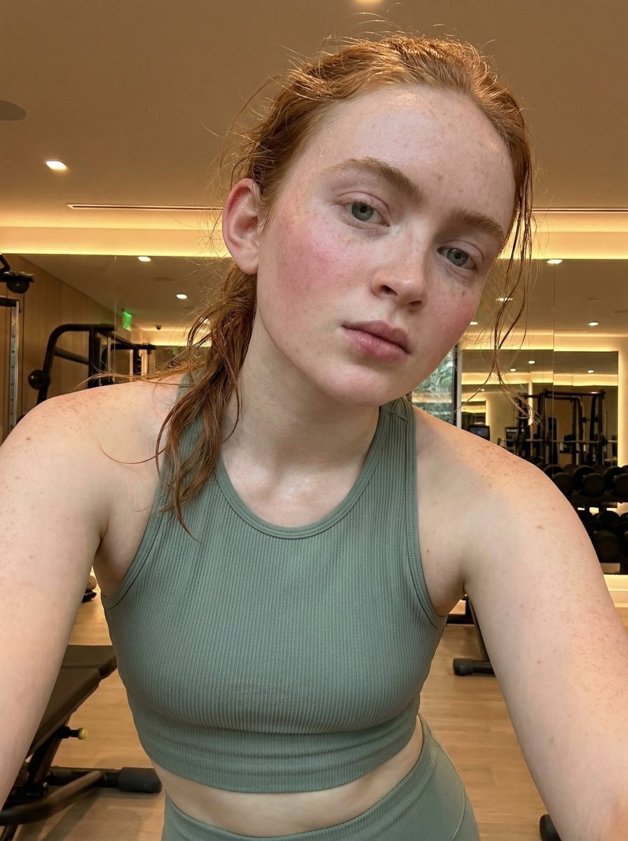 Profile / Avatar - Photorealistic Post-Workout Selfie in Upscale Gym - Image 3