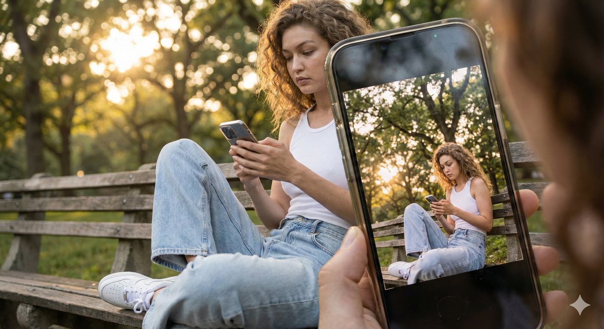 Cinematic Realism: Dual Scene Self-Portrait Concept